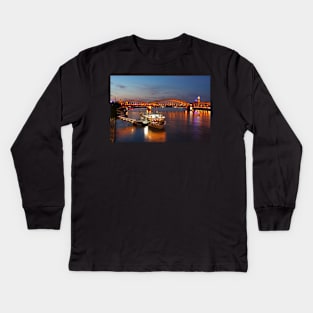 Hohenzollern Bridge with Rhine Kids Long Sleeve T-Shirt